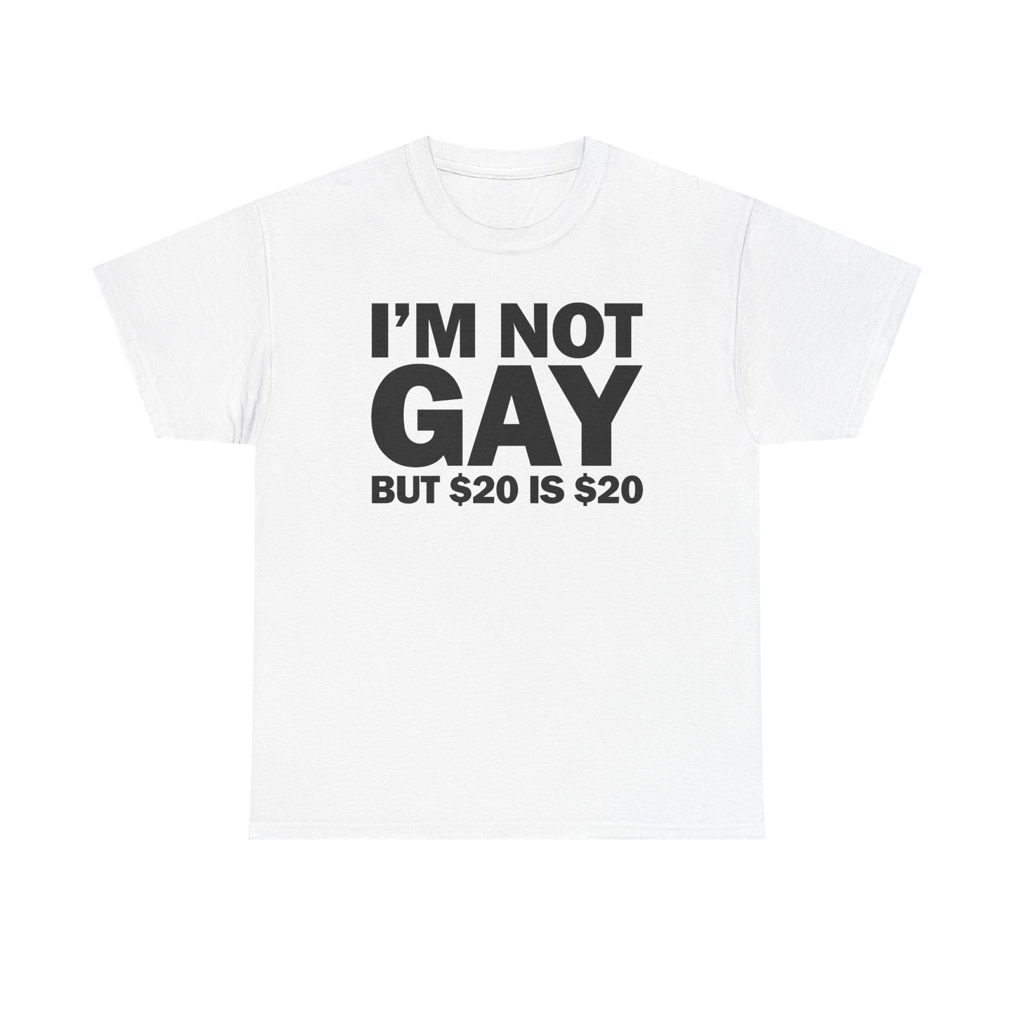I'm Not Gay But 20$ Is 20$ T-Shirt