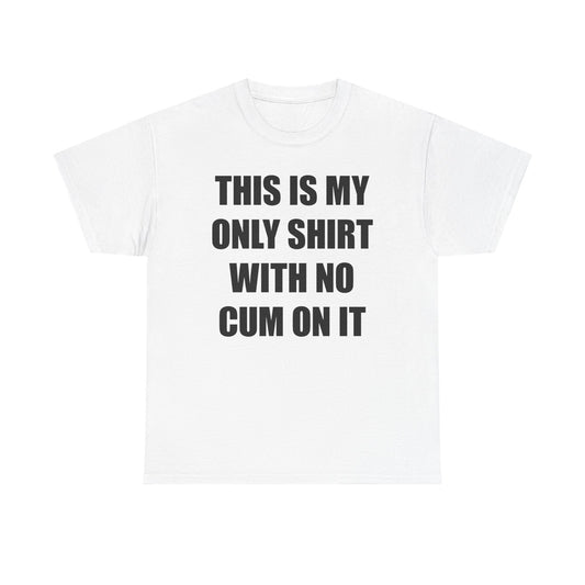 This Is My Only Shirt With No Cum On It T-Shirt